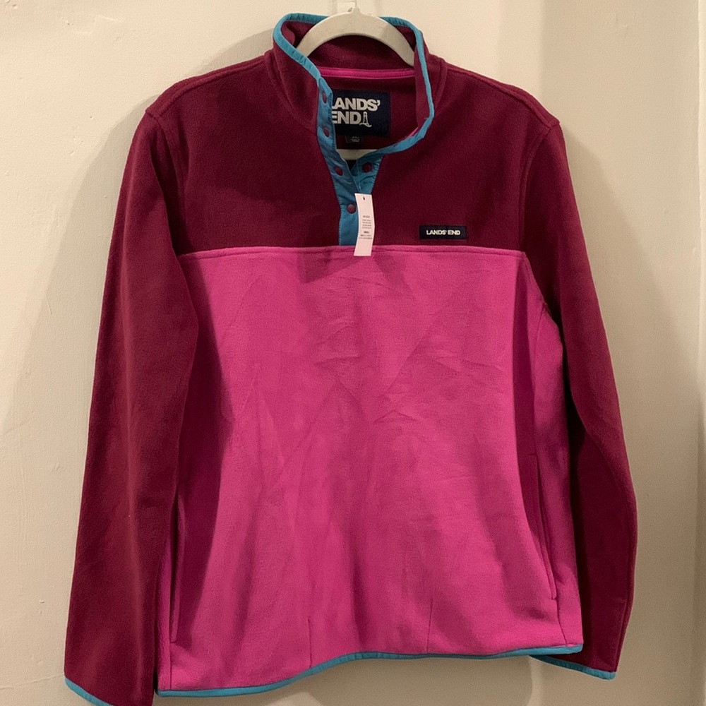 NWT Lands End fleece size M/ 8-10